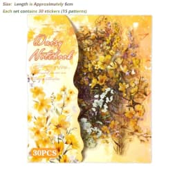 Sticker for Scrapbooking Adhesive Plant Theme 87HC