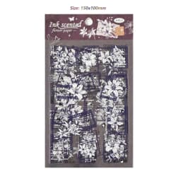 Sticker for Scrapbooking Adhesive Plant Theme 87HC
