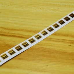 50pcs 8X8mm Hi-res AUDIO stickers Certified gold for high quality sound for mobile phones and MP3 all high fidelity devices