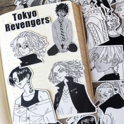 40pcs Black And White Comic Hand Account Stickers Girl Phone Case Photo Album DIY Decoration Material Package Book Diy