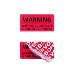 Red 100pcs Warranty Protection Sticker 1.57" x 0.79"(40mm x 20mm) Safe Seal Anti-Tamper Warranty Void open Label sticker