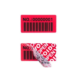 Red 100pcs Warranty Protection Sticker 1.57" x 0.79"(40mm x 20mm) Safe Seal Anti-Tamper Warranty Void open Label sticker