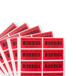 Red 100pcs Warranty Protection Sticker 1.57" x 0.79"(40mm x 20mm) Safe Seal Anti-Tamper Warranty Void open Label sticker