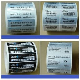 Accept Custom Label Sticker: Print Logo, Print Serial Number Sealing Sticker, Transparent Sticker