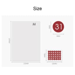 Fromthenon Round Number Sticker 365 Daily Days Stickers for 2024 Full Year Diary Journal Supplies Planner Decorative Stationery