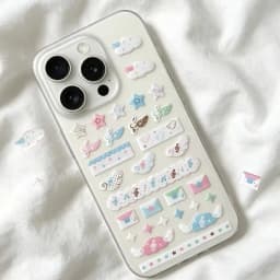 WAKAWAKA Cute Deco Stickers for Scrapbooking Keluli Moment Pink Wing Star Decorative Stickers Diy Phone Luggage Laptop