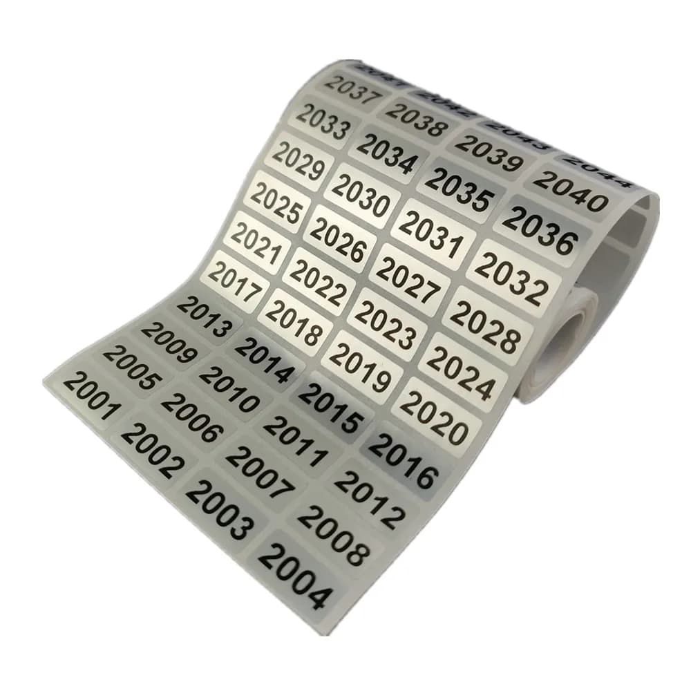 1000 Labels Consecutive Number Inventory Storage Sticker Waterproof 20mm x 10mm 001 to 10000 For Choice