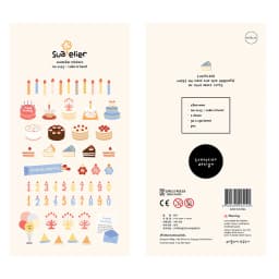 Korean Import Original Suatelier Collection Kawaii Daily Stickers Scrapbooking Diy Journal Stationery Sticker Deco Art Supplies