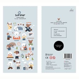 Korean Import Original Suatelier Collection Kawaii Daily Stickers Scrapbooking Diy Journal Stationery Sticker Deco Art Supplies