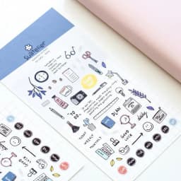 Korean Import Original Suatelier Collection Kawaii Daily Stickers Scrapbooking Diy Journal Stationery Sticker Deco Art Supplies