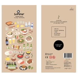 Korean Import Original Suatelier Collection Kawaii Daily Stickers Scrapbooking Diy Journal Stationery Sticker Deco Art Supplies