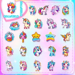 10/30/50PCS Unicorn Flight PVC Sticker Aesthetic Decoration Scrapbooking Korean Stationery School Supplies