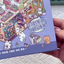 Mr.Paper 3D Miniature Diorama Sticker Book Cute Town DIY Scenery Decor for Journal Scrapbooking Craft Pop Up House Stickers