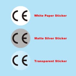 1cm Round CE Sticker White/Silver/Hologaphic/Clear Base Circle Label 500pcs