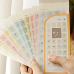 365 Days Date Stickers Dairy Journal Agenda Planner 2026 Calendar Sticker Notebook Student Decoration Stationery Sticker