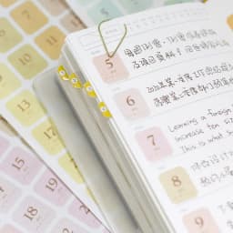 365 Days Date Stickers Dairy Journal Agenda Planner 2026 Calendar Sticker Notebook Student Decoration Stationery Sticker