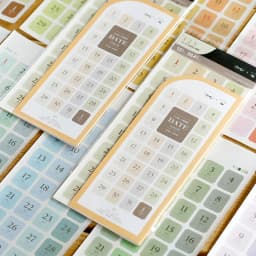 365 Days Date Stickers Dairy Journal Agenda Planner 2026 Calendar Sticker Notebook Student Decoration Stationery Sticker
