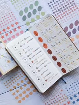 365 Days Date Stickers Dairy Journal Agenda Planner 2026 Calendar Sticker Notebook Student Decoration Stationery Sticker