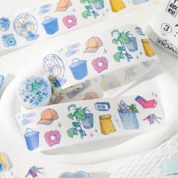 Journal GO 6/5x200cm Instagram Cute Daily Guka Tape Stickers DIY Stationery Scrapbooking Journaling Decorative Masking Tape