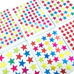10 Sheets/Pack Of Children'S Gold-Plated Award Glitter Stickers Mother Teacher Praise Label Award Five-Pointed Star Love Sticker