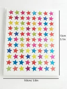 10 Sheets/Pack Of Children'S Gold-Plated Award Glitter Stickers Mother Teacher Praise Label Award Five-Pointed Star Love Sticker