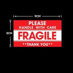 Fragile Stickers Please Handle with Care-Fragile-Thank You Warning Fragile Stickers Permanent Adhesive for Shipping Moving