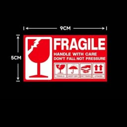 Fragile Stickers Please Handle with Care-Fragile-Thank You Warning Fragile Stickers Permanent Adhesive for Shipping Moving