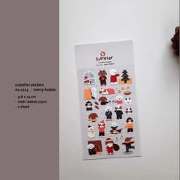 1 Pc Suatelier Series Cute Cartoon Decorative Stickers Transparent PVC Scrapbooking Stickers Korean Gift Stationery