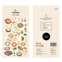 1 Pc Suatelier Series Cute Cartoon Decorative Stickers Transparent PVC Scrapbooking Stickers Korean Gift Stationery