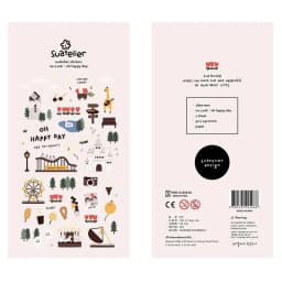 1 Pc Suatelier Series Cute Cartoon Decorative Stickers Transparent PVC Scrapbooking Stickers Korean Gift Stationery