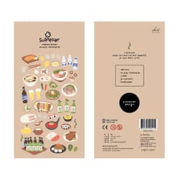 1 Pc Suatelier Series Cute Cartoon Decorative Stickers Transparent PVC Scrapbooking Stickers Korean Gift Stationery