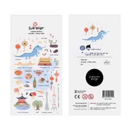 1 Pc Suatelier Series Cute Cartoon Decorative Stickers Transparent PVC Scrapbooking Stickers Korean Gift Stationery