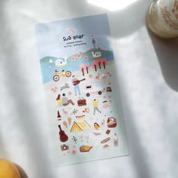 1 Pc Suatelier Series Cute Cartoon Decorative Stickers Transparent PVC Scrapbooking Stickers Korean Gift Stationery