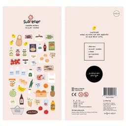 1 Pc Suatelier Series Cute Cartoon Decorative Stickers Transparent PVC Scrapbooking Stickers Korean Gift Stationery
