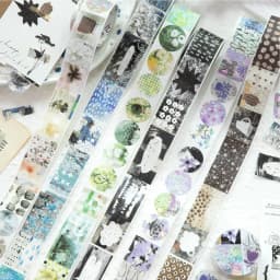 Journal GO 2.5x200cm Random Splicing Tape Sticker for Planner Collage Junk Journal diy Masking Tape Scrapbooking Decor Stickers
