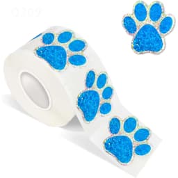 50-500pcs Dog Cat Bear Paw Labels Stickers 1inch Colorful Paw Print Stickers For Laptop Reward Sticker Stationery For Student