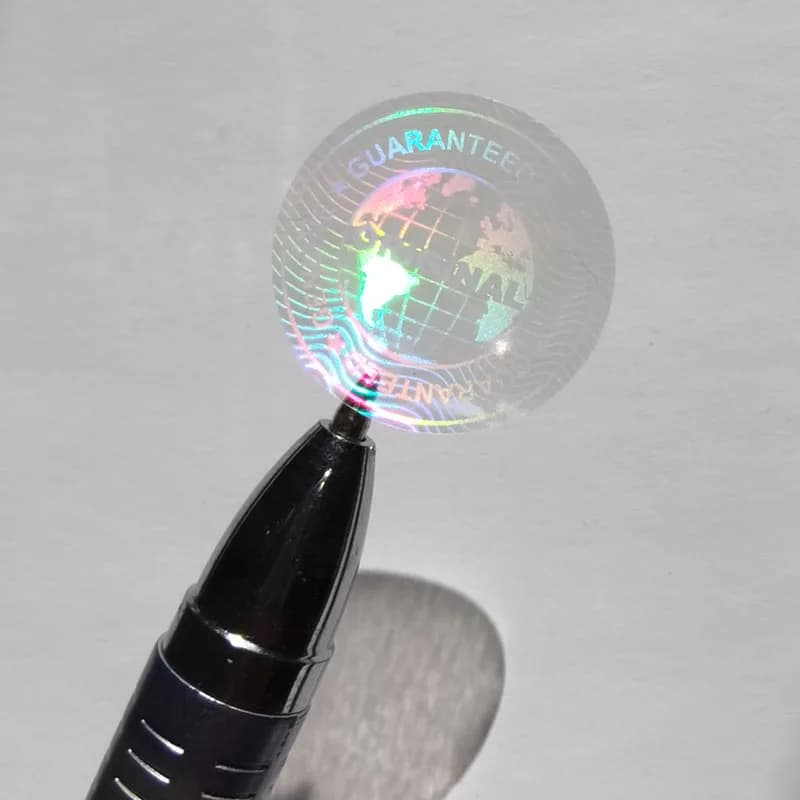 290pcs 20mm Diameter Round Transparent Hologram Orignal Sticker Genuine Guarranteed Avoid Open Tamper Proof Clear Label Seal