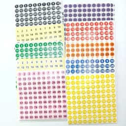 Colors 1-100 Number Sticker 10mm Paper Round Self Adhesive Number Sticker Label White Marking Digital Label Sticker