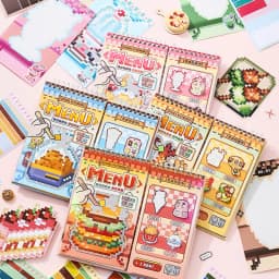 Mr.Paper 30pcs Pixel Art Vending Machine Series Sticker Book 3.0 Spiral Bound Creative Pixel Journal DIY Notebook Album Decor
