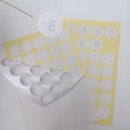 Diam 15mm to 90mm A4 Size Circle Sticker Paper Matte White Dots Label Sticker Round Die Cut Printer Stickers Paper 10 Sheets