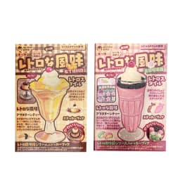 30sheets Kawaii Japanese Showa style cuisine glitter film die-cutting sticker book DIY handmade scrapbook aesthetic stationery