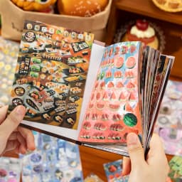 30 Sheets Y2K Style Cut Film Sticker Book Japanese Stationery Stickers Journal Handbook Scrapbooking Kawaii Aesthetic Sticker