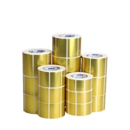 Thermal Gold Label Paper Sticker Barcode Waterpro of Oilproof No Carbon Tape Required Direct Printing Thermal Labels