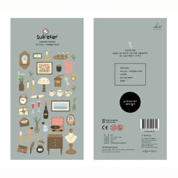 Korean Brand Suatelier Collection Daily Food Vlog Stickers DIY Scrapbooking Journey Diary Stationery Stickers Supplies