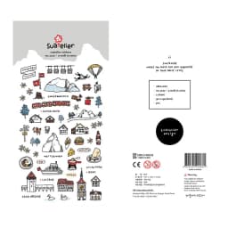 Korean Brand Suatelier Collection Daily Food Vlog Stickers DIY Scrapbooking Journey Diary Stationery Stickers Supplies