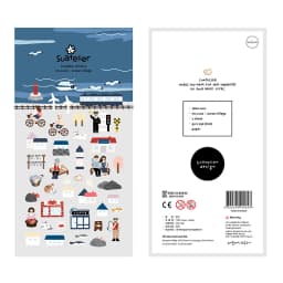 Korean Brand Suatelier Collection Daily Food Vlog Stickers DIY Scrapbooking Journey Diary Stationery Stickers Supplies