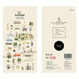 Korean Brand Suatelier Collection Daily Food Vlog Stickers DIY Scrapbooking Journey Diary Stationery Stickers Supplies