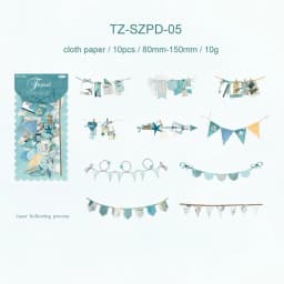 JIANWU Handmade Party Series Vintage Festival Hollow Landscape Material Collage Scrapbook Sticker Creative Journal Stationery