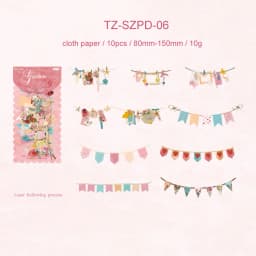 JIANWU Handmade Party Series Vintage Festival Hollow Landscape Material Collage Scrapbook Sticker Creative Journal Stationery