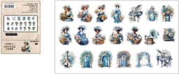 40 pcs/1lot kawaii Stationery Stickers Rabbit Diary Planner junk journal Decorative Scrapbooking DIY Craft Stickers